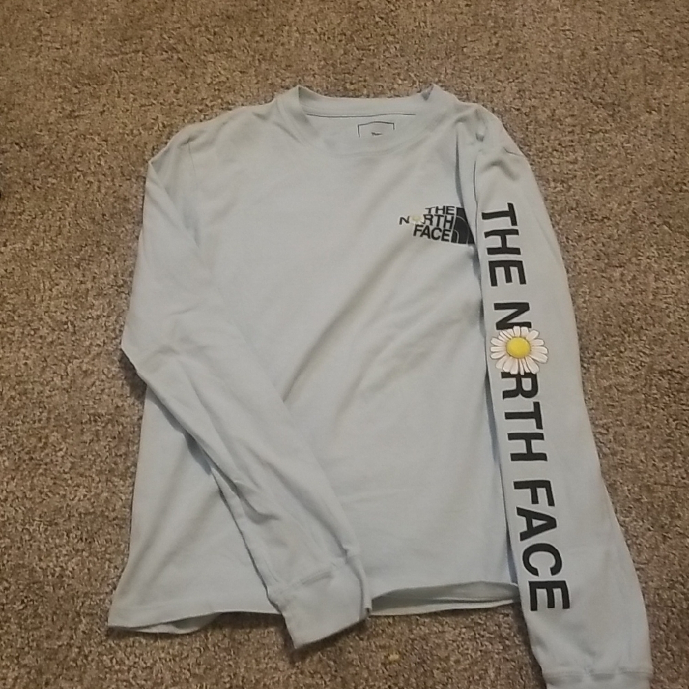 The North Face Light Blue Long Sleeve Shirt